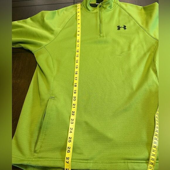 Under Armour Mens Medium Green Half ZIP Pullover - Picture 6 of 7